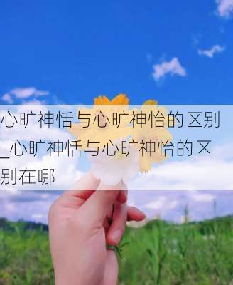 心旷神恬与心旷神怡的区别_心旷神恬与心旷神怡的区别在哪