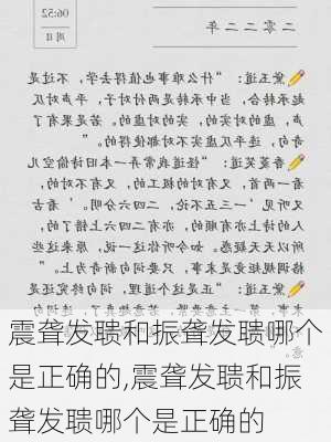 震聋发聩和振聋发聩哪个是正确的,震聋发聩和振聋发聩哪个是正确的