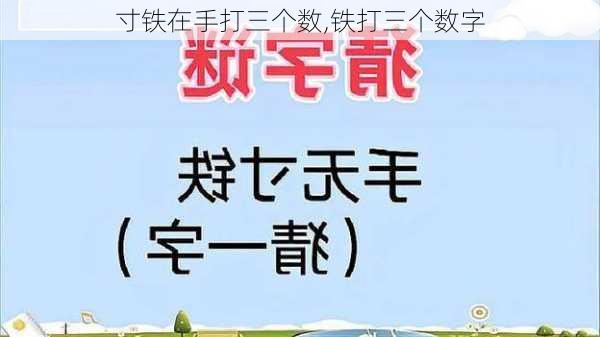 寸铁在手打三个数,铁打三个数字