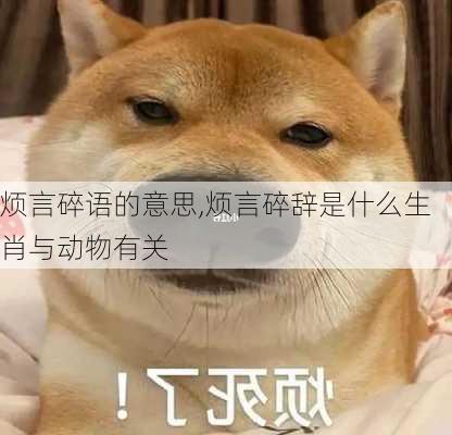 烦言碎语的意思,烦言碎辞是什么生肖与动物有关