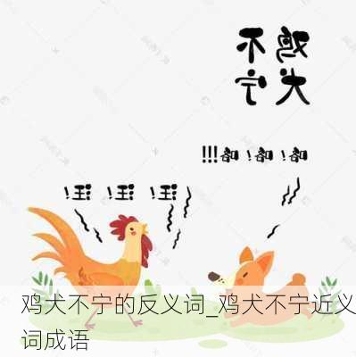 鸡犬不宁的反义词_鸡犬不宁近义词成语