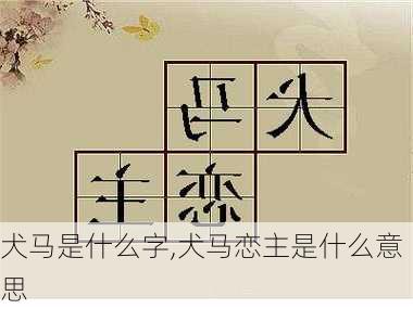 犬马是什么字,犬马恋主是什么意思