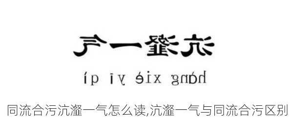 同流合污沆瀣一气怎么读,沆瀣一气与同流合污区别