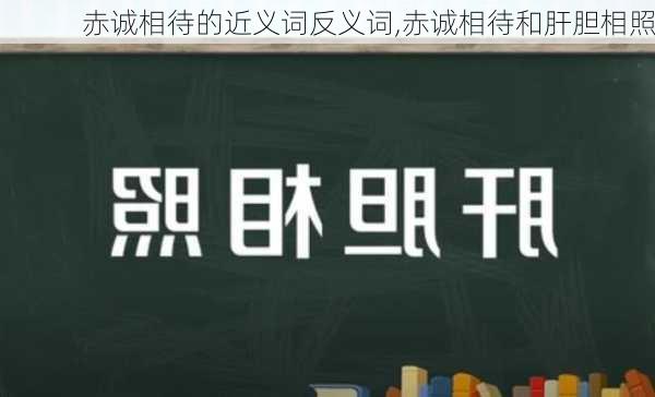 赤诚相待的近义词反义词,赤诚相待和肝胆相照