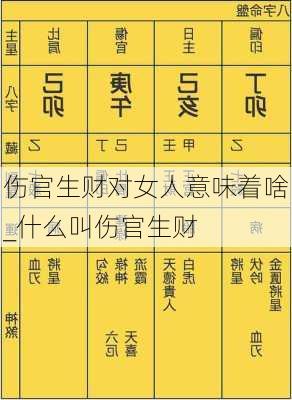 伤官生财对女人意味着啥_什么叫伤官生财