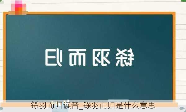 铩羽而归读音_铩羽而归是什么意思