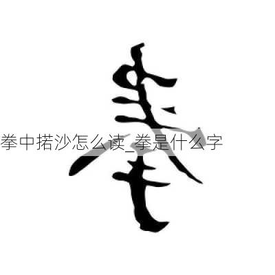 拳中掿沙怎么读_拳是什么字