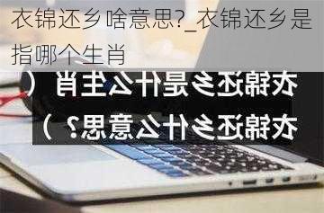 衣锦还乡啥意思?_衣锦还乡是指哪个生肖