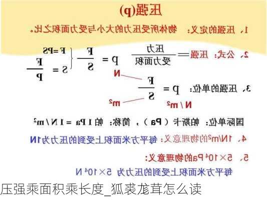 压强乘面积乘长度_狐裘尨茸怎么读