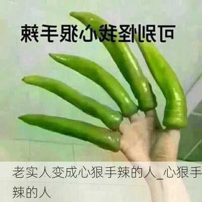 老实人变成心狠手辣的人_心狠手辣的人