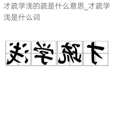 才疏学浅的疏是什么意思_才疏学浅是什么词