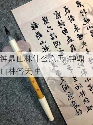 钟鼎山林什么意思_钟鼎山林各天性