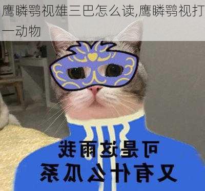 鹰瞵鹗视雄三巴怎么读,鹰瞵鹗视打一动物